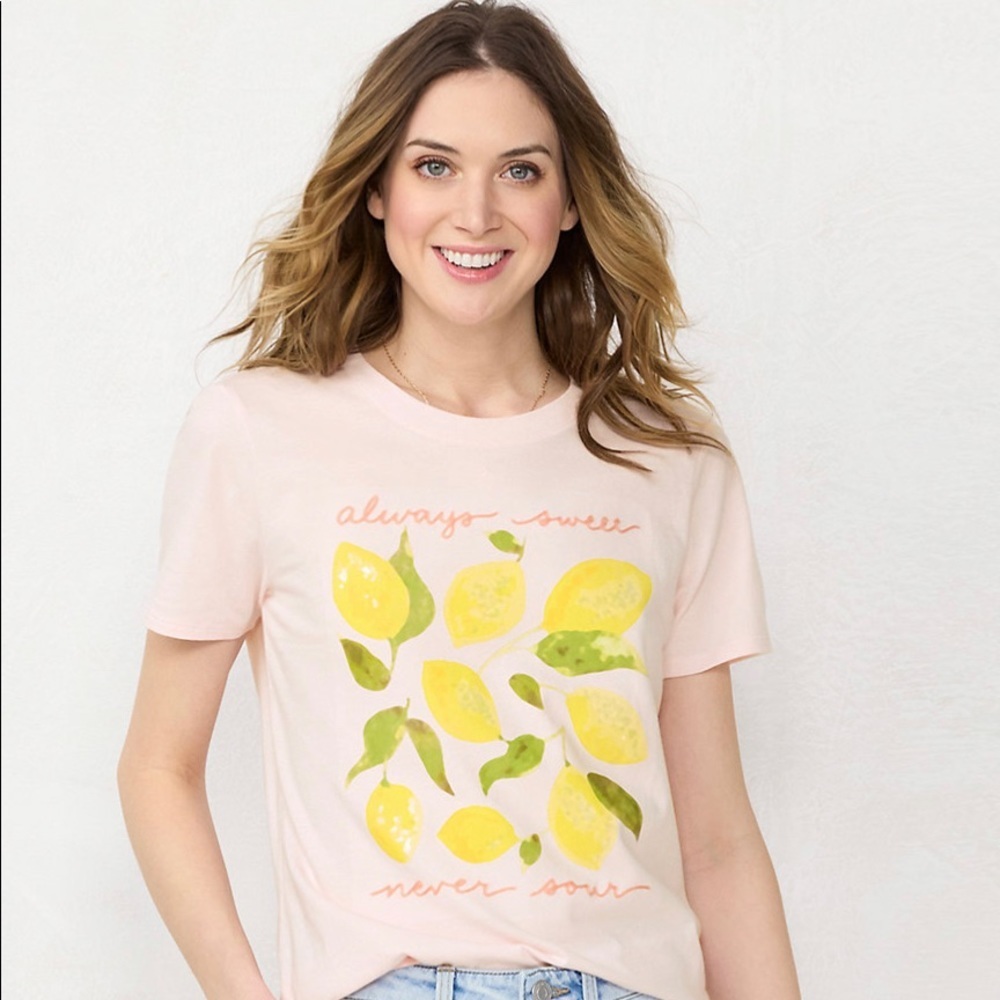LC Lauren Conrad Graphic Tee “Always Sweet Never Sour”